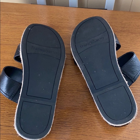 Franco Sarto black leather sandals - Picture 3 of 5